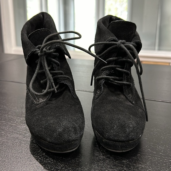 Steve Madden Maarkee Lace Up Heel Booties - 8 - Picture 5 of 10